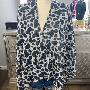 New with tags cow print cardigan